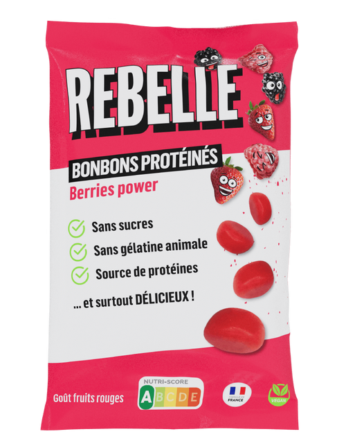 Sachet protéinés fruits rouges